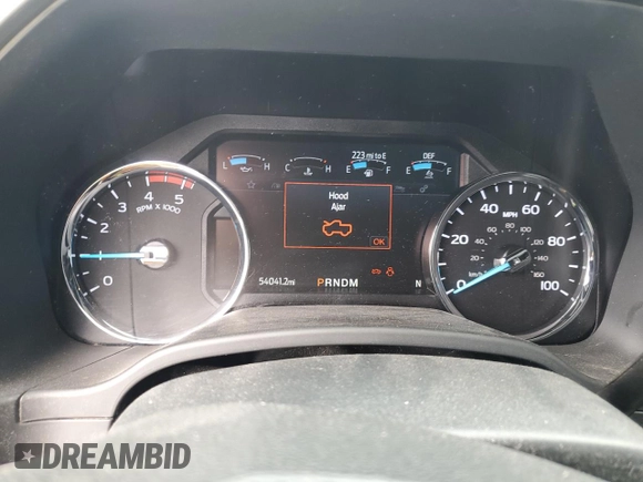2022 Ford F-250 XL with VIN 1FT7W2BT7NED00032, listed as a Copart auction lot 58471275 with 54,041 mi miles and Salvage title. Bid and sale history available at DreamBid. Image 9.