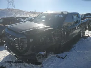 2023 GMC Sierra 1500 Denali Ultimate with VIN 1GTUUHEL4PZ141828, listed as a Copart auction lot 87433344 with 18,903 mi miles and Salvage Title. Bid and sale history available at carsss.com. Image 1.