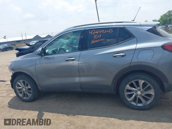 2021 Buick Encore GX Essence with VIN KL4MMGSL3MB134429, listed as a IAAI auction lot 42469245 with 49,427 mi miles and . Bid and sale history available at DreamBid. Image 14.