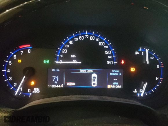 2014 Cadillac XTS Luxury with VIN 2G61N5S33E9246454, listed as a Copart auction lot 63100655 with 110,544 mi miles and Salvage title. Bid and sale history available at DreamBid. Image 9.