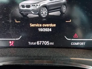 2020 BMW X3 sDrive30i with VIN 5UXTY3C01LLU69408, listed as a IAAI auction lot 41698144 with 67,705 mi miles. Bid and sale history available at carsss.com. Image 15.