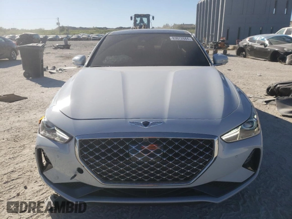 2020 Genesis G70 2.0T with VIN KMTG44LA1LU045400, listed as a Copart auction lot 83072684 with 56,380 mi miles and Non repairable. Bid and sale history available at DreamBid. Image 5.