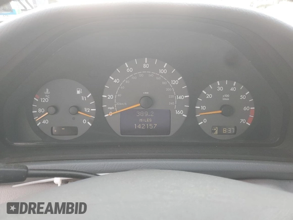 2002 Mercedes-Benz CLK with VIN WDBLK70G42T095661, listed as a Copart auction lot 50557625 with 142,157 mi miles and Clean Title. Bid and sale history available at carsss.com. Image 9.
