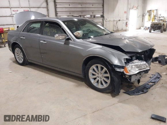 2012 Chrysler 300 Limited with VIN 2C3CCACG3CH173700, listed as a IAAI auction lot 41803306 with 90,924 mi miles. Bid and sale history available at carsss.com. Image 1.