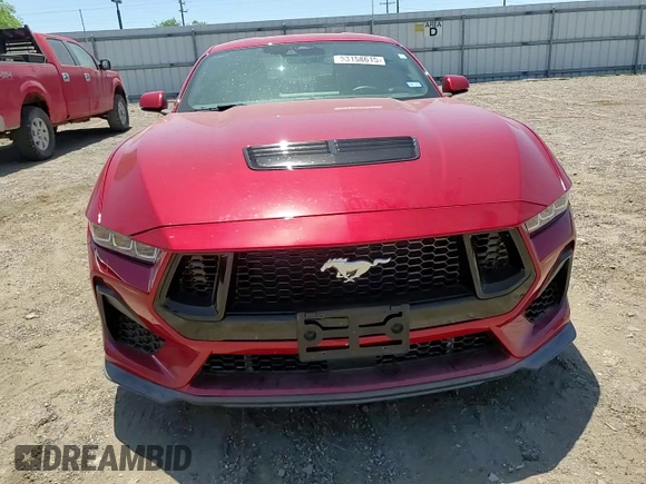 2024 Ford Mustang GT с VIN 1FA6P8CF0R5431139, выставлен на аукционе Copart как лот 53158615 с пробегом 3 119 миль миль и Списание • Salvage title. История ставок и продаж доступна на DreamBid. Изображение 11.