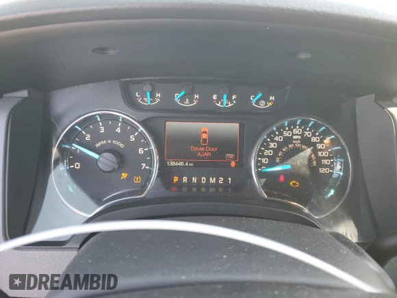 2013 Ford F-150 XL with VIN 1FTFW1ETXDFD25419, listed as a Copart auction lot 49680545 with 138,446 mi miles and Salvage Title. Bid and sale history available at carsss.com. Image 9.