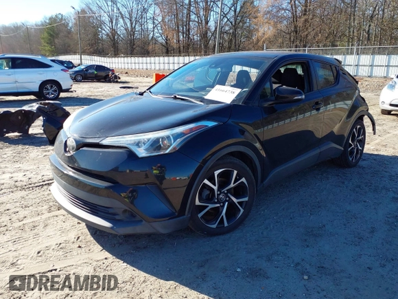 2018 Toyota C-HR XLE with VIN NMTKHMBX1JR014246, listed as a IAAI auction lot 41664738 with 83,702 mi miles. Bid and sale history available at carsss.com. Image 2.