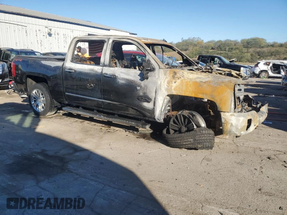 2018 Chevrolet Silverado 1500 High Country with VIN 3GCUKTEJ6JG580057, listed as a Copart auction lot 76290224 with Not Provided miles and Non Repairable. Bid and sale history available at DreamBid. Image 4.