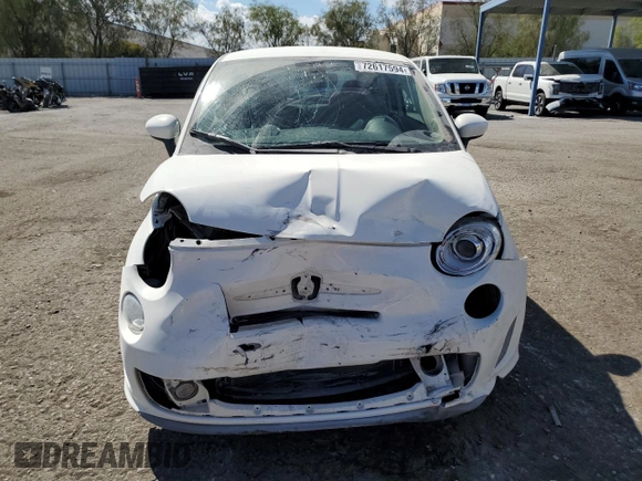 2018 FIAT 500 Pop with VIN 3C3CFFKH3JT465141, listed as a Copart auction lot 72617594 with 11,665 mi miles and Salvage Title. Bid and sale history available at carsss.com. Image 5.