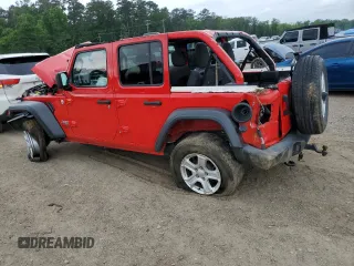 2021 Jeep Wrangler Unlimited Sport S with VIN 1C4HJXDN8MW622007, listed as a Copart auction lot 55930305 with Not provided miles and Salvage title. Bid and sale history available at DreamBid. Image 2.
