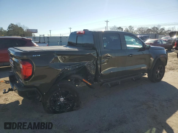 2024 GMC Canyon 4WD Elevation with VIN 1GTP6BEK9R1186552, listed as a Copart auction lot 43445955 with 15,883 mi miles and Salvage Title. Bid and sale history available at carsss.com. Image 3.