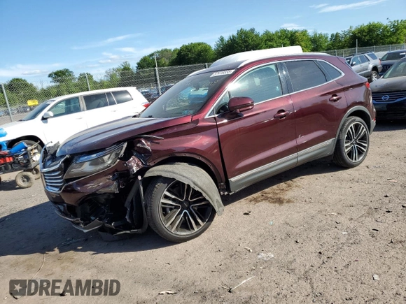 2017 Lincoln MKC Reserve with VIN 5LMTJ3DH6HUL31707, listed as a Copart auction lot 57419335 with 82,853 mi miles and Salvage title. Bid and sale history available at DreamBid. Image 1.