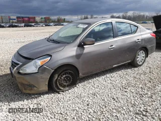 2015 Nissan Versa SV with VIN 3N1CN7AP8FL801258, listed as a Copart auction lot 52876905 with 89,724 mi miles and Salvage Title. Bid and sale history available at carsss.com. Image 1.