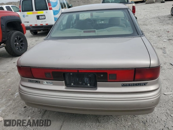 1995 Mercury Sable GS with VIN 1MELM50U3SG629746, listed as a Copart auction lot 52459715 with 131,692 mi miles and Salvage Title. Bid and sale history available at carsss.com. Image 6.