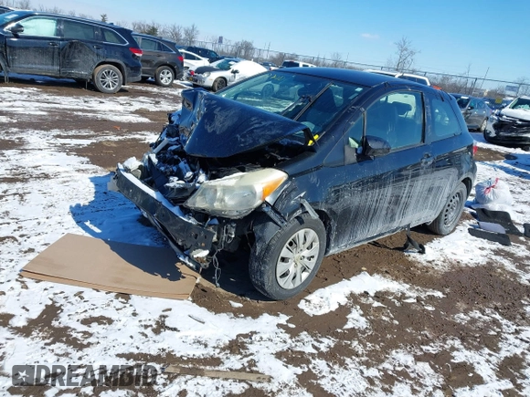 2012 Toyota Yaris L with VIN JTDJTUD33CD520102, listed as a IAAI auction lot 41621530 with 133,144 mi miles. Bid and sale history available at carsss.com. Image 2.
