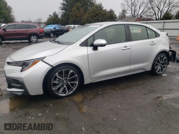 2020 Toyota Corolla SE with VIN JTDS4RCE4LJ021618, listed as a Copart auction lot 47934875 with 88,950 mi miles and Salvage Title. Bid and sale history available at DreamBid. Image 1.
