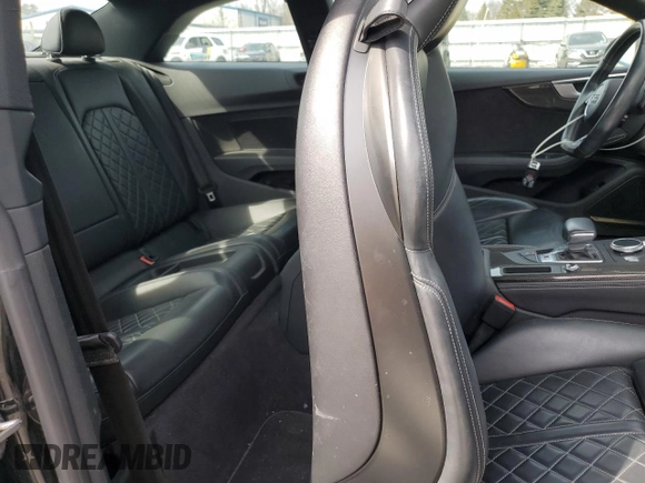 2018 Audi S5 Premium Plus z VIN WAUP4AF50JA130428, wystawiony jako Copart lot #48885195 z przebiegiem 83 420 mil mil oraz Szkoda całkowita • Salvage title. Historia ofert i sprzedaży dostępna na DreamBid. Obrazek 10.