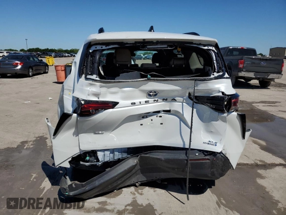2023 Toyota Sienna XLE with VIN 5TDYRKEC9PS149506, listed as a Copart auction lot 54067675 with 25,841 mi miles and Salvage Title. Bid and sale history available at carsss.com. Image 6.