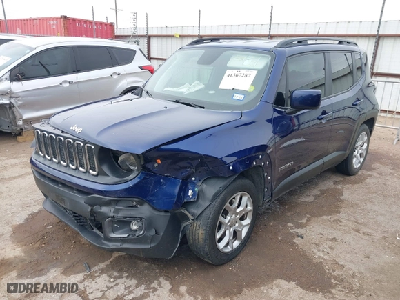 2018 Jeep Renegade Latitude with VIN ZACCJABB1JPJ34670, listed as a IAAI auction lot 41367287 with 119,974 mi miles. Bid and sale history available at carsss.com. Image 18.