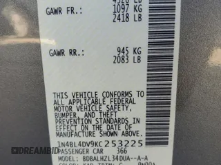 2019 Nissan Altima SV z VIN 1N4BL4DV9KC253225, wystawiony jako Copart lot #51816795 z przebiegiem 109 047 mil mil oraz Szkoda całkowita • Salvage title. Historia ofert i sprzedaży dostępna na DreamBid. Obrazek 13.