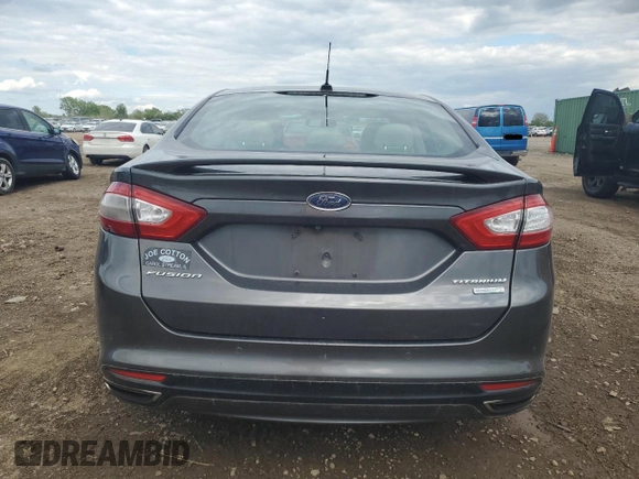 2016 Ford Fusion Titanium with VIN 3FA6P0K91GR149132, listed as a Copart auction lot 58351585 with 117,916 mi miles and Salvage title. Bid and sale history available at DreamBid. Image 6.
