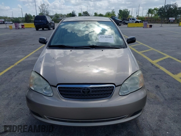 2005 Toyota Corolla CE with VIN 1NXBR32E15Z560436, listed as a IAAI auction lot 42140160 with 103,949 mi miles and . Bid and sale history available at DreamBid. Image 6.