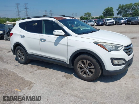 2014 Hyundai Santa Fe with VIN 5XYZUDLB9EG156555, listed as a IAAI auction lot 42721070 with 349,412 mi miles and . Bid and sale history available at DreamBid. Image 1.