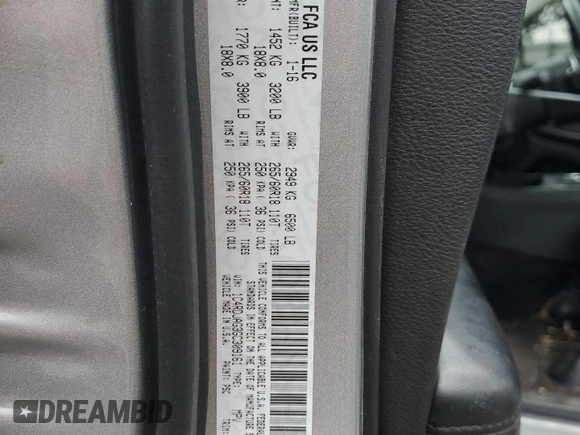 2016 Dodge Durango SXT with VIN 1C4RDJAG3GC309161, listed as a Copart auction lot 60219395 with 161,397 mi miles and Clean title. Bid and sale history available at DreamBid. Image 13.