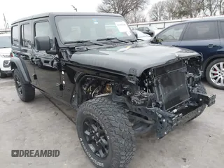 2021 Jeep Wrangler Unlimited Sport S with VIN 1C4HJXDG1MW856944, listed as a IAAI auction lot 41397210 with 39,471 mi miles. Bid and sale history available at carsss.com. Image 1.