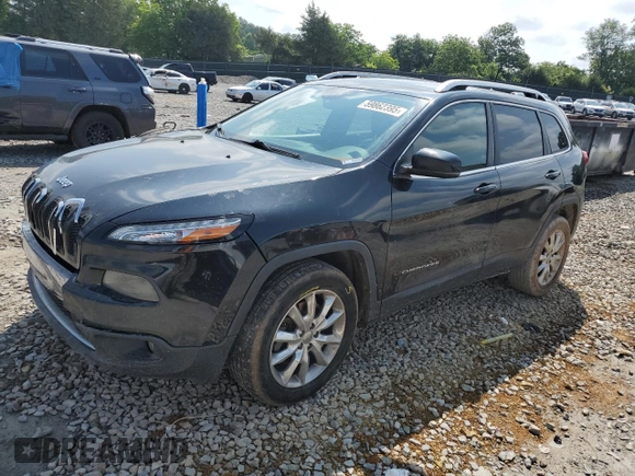 2016 Jeep Cherokee Limited z VIN 1C4PJMDB3GW186879, wystawiony jako Copart lot #59862395 z przebiegiem 178 598 mil mil oraz Szkoda całkowita • Salvage title. Historia ofert i sprzedaży dostępna na DreamBid. Obrazek 1.