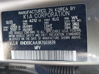 2024 Kia Seltos EX z VIN KNDERCAA3R7603839, wystawiony jako IAAI lot #41830414 z przebiegiem 19 414 mil mil oraz . Historia ofert i sprzedaży dostępna na DreamBid. Obrazek 9.