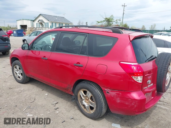 2008 Toyota RAV4 with VIN JTMZD35V885106406, listed as a IAAI auction lot 42006384 with 206,606 mi miles. Bid and sale history available at carsss.com. Image 3.