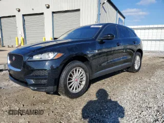 2017 Jaguar F-Pace 35t with VIN SADCS2BV3HA056133, listed as a Copart auction lot 85580354 with 92,504 mi miles and Clean Title. Bid and sale history available at DreamBid. Image 1.
