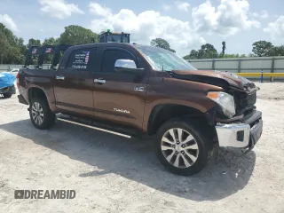 2017 Toyota Tundra Limited with VIN 5TFFW5F12HX223522, listed as a Copart auction lot 59912105 with 94,567 mi miles and Salvage title. Bid and sale history available at DreamBid. Image 4.