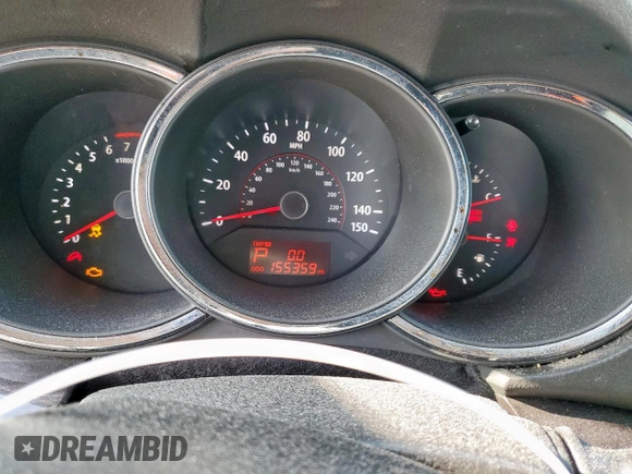 2011 Kia Sorento LX with VIN 5XYKT3A18BG126550, listed as a Copart auction lot 53707995 with 155,359 mi miles and Clean Title. Bid and sale history available at carsss.com. Image 9.