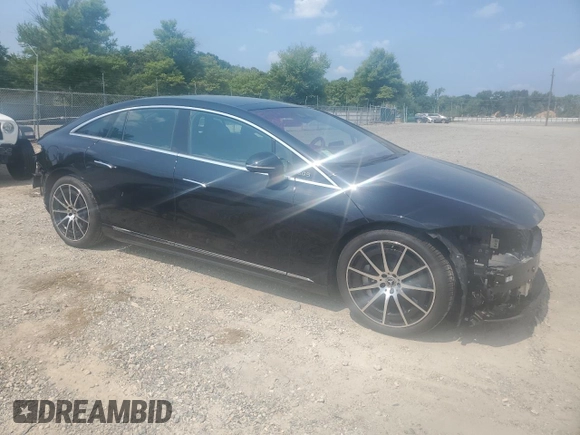 2022 Mercedes-Benz EQS with VIN W1KCG2DB9NA012025, listed as a Copart auction lot 67761574 with 23,982 mi miles and Salvage Title. Bid and sale history available at carsss.com. Image 4.