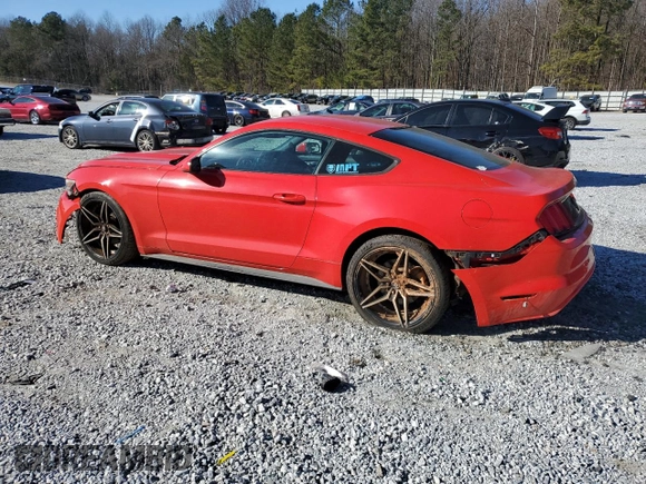 2016 Ford Mustang V6 with VIN 1FA6P8AM1G5316452, listed as a Copart auction lot 41768815 with 99,495 mi miles and Salvage Title. Bid and sale history available at carsss.com. Image 2.