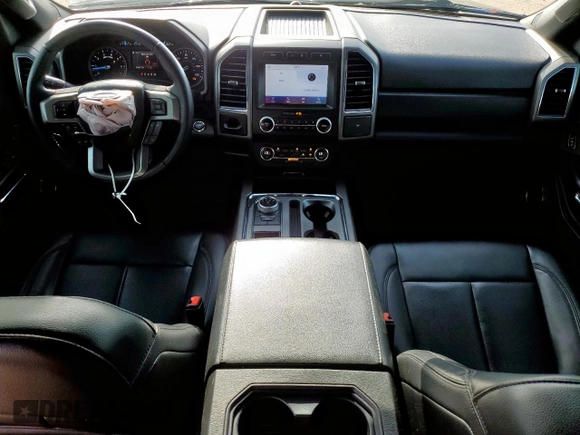 2021 Ford Expedition XLT with VIN 1FMJU1HT9MEA53247, listed as a Copart auction lot 64267655 with 53,162 mi miles and Salvage title. Bid and sale history available at DreamBid. Image 8.