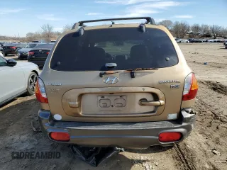 2004 Hyundai Santa Fe GLS with VIN KM8SC13E34U725793, listed as a Copart auction lot 45959715 with 141,943 mi miles and Salvage Title. Bid and sale history available at carsss.com. Image 6.