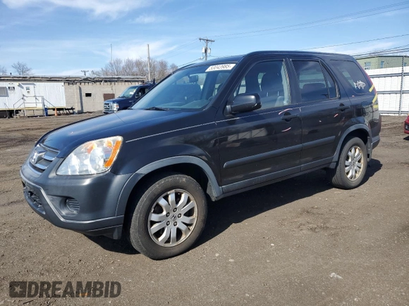 2006 Honda CR-V EX with VIN JHLRD78816C034828, listed as a Copart auction lot 53043985 with 195,897 mi miles and Salvage Title. Bid and sale history available at carsss.com. Image 1.