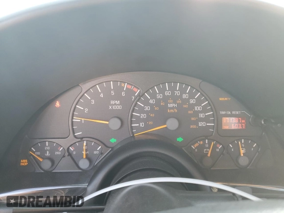 2001 Pontiac Firebird Firebird с VIN 2G2FS22K512146722, выставлен на аукционе Copart как лот 71178444 с пробегом 171 387 миль миль и Списание • Salvage title. История ставок и продаж доступна на DreamBid. Изображение 9.