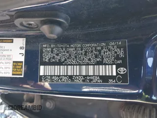 2014 Toyota Prius Four with VIN JTDKN3DU7E0375321, listed as a IAAI auction lot 41743979 with 181,670 mi miles. Bid and sale history available at carsss.com. Image 9.