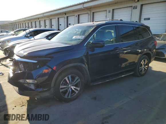 2016 Honda Pilot EX-L with VIN 5FNYF5H75GB007523, listed as a Copart auction lot 43177755 with 110,851 mi miles and Salvage Title. Bid and sale history available at DreamBid. Image 1.