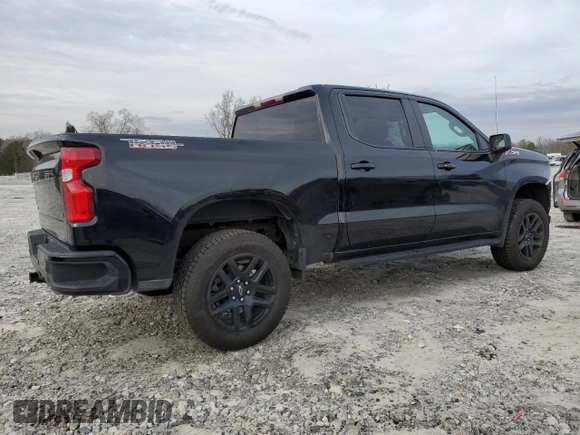 2022 Chevrolet Silverado 1500 LT Trail Boss with VIN 1GCPYFEL3NZ213931, listed as a Copart auction lot 43682135 with 57,428 mi miles and Salvage Title. Bid and sale history available at DreamBid. Image 3.