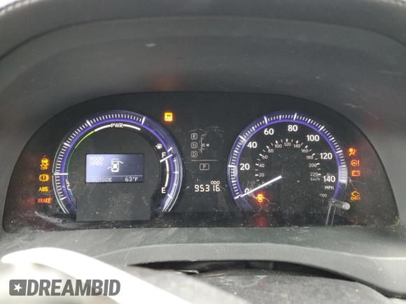 2010 Lexus HS 250h with VIN JTHBB1BA0A2025306, listed as a Copart auction lot 54450975 with 95,316 mi miles and Salvage Title. Bid and sale history available at DreamBid. Image 9.