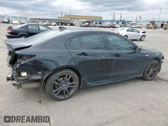 2018 Acura TLX w/A-SPEC Pkg with VIN 19UUB3F61JA006606, listed as a Copart auction lot 50782705 with 90,032 mi miles and Salvage Title. Bid and sale history available at carsss.com. Image 3.