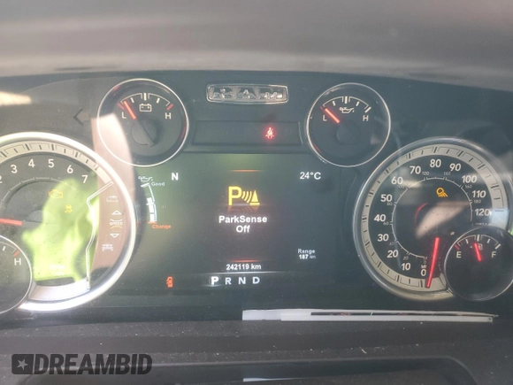 2018 Ram 1500 Big Horn with VIN 3C6RR6LTXJG194157, listed as a Copart auction lot 83219744 with 242,119 mi miles and Salvage Title. Bid and sale history available at carsss.com. Image 9.