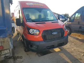 2024 Ford Transit Cargo with VIN 1FTBR1X87RKA01888, listed as a Copart auction lot 48163705 with Not Provided miles and Salvage Title. Bid and sale history available at carsss.com. Image 4.