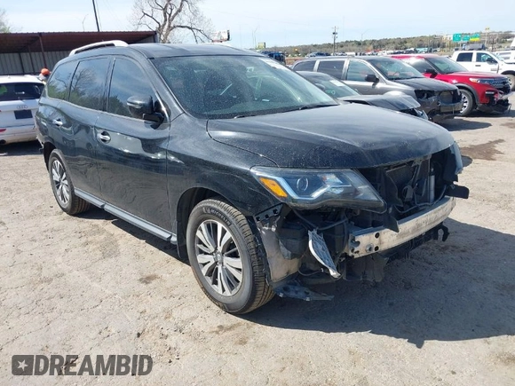 2017 Nissan Pathfinder Platinum with VIN 5N1DR2MN1HC905233, listed as a IAAI auction lot 41937330 with 117,326 mi miles. Bid and sale history available at carsss.com. Image 1.