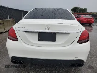 2019 Mercedes-Benz C 43 AMG with VIN 55SWF6EBXKU301576, listed as a Copart auction lot 56578005 with 98,509 mi miles and Salvage title. Bid and sale history available at DreamBid. Image 6.